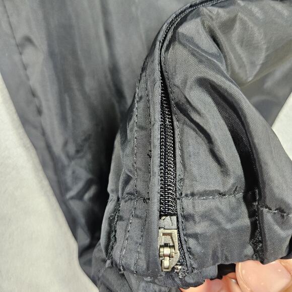 Vintage Nike Track Pants Mens Sz L Windbreaker Lined Black Lightweight Gray Tag - Picture 7 of 15
